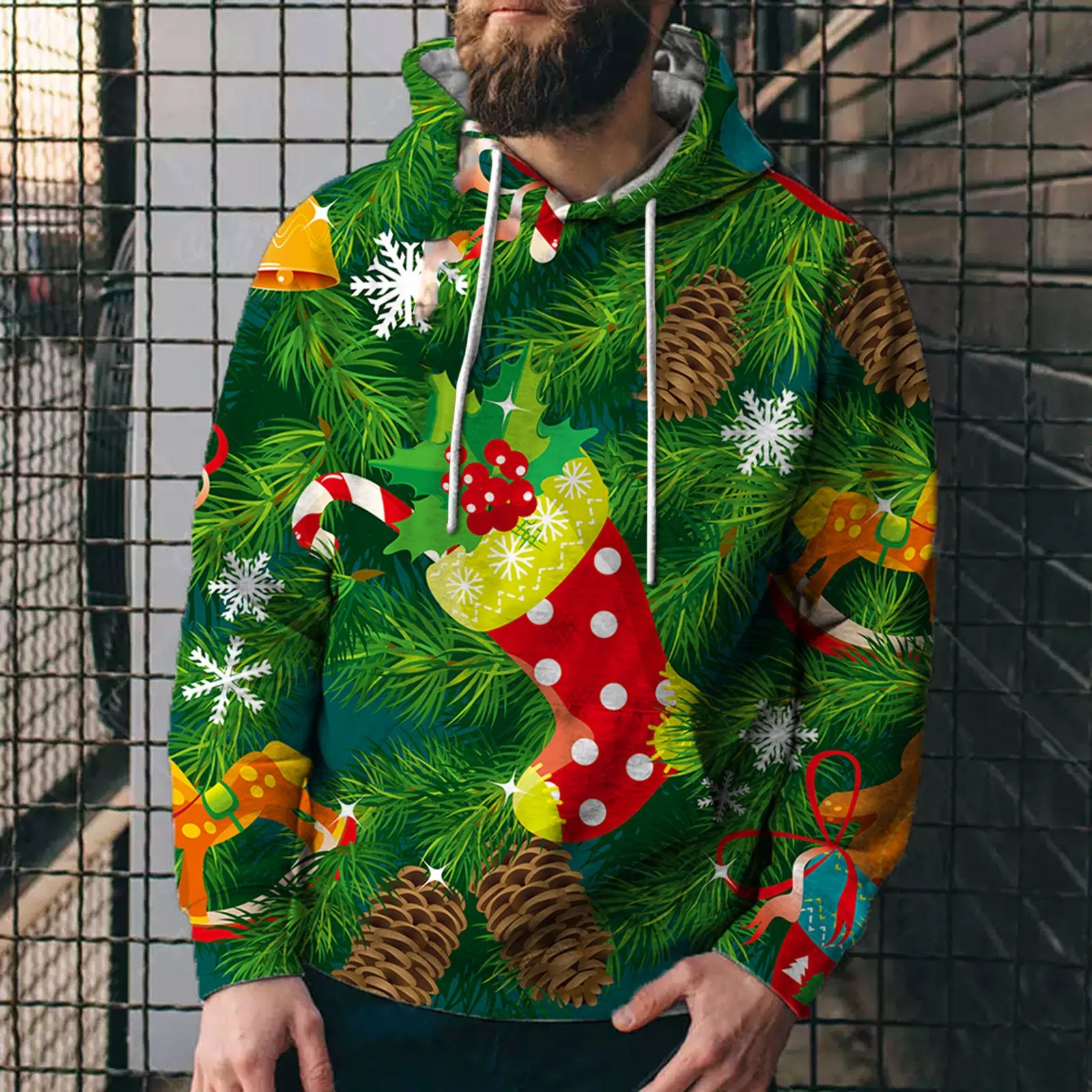 Men's Autumn And Winter Sweatshirt Novelty Christmas 3D Printed Long Sleeve Hooded Sports Clothing Men Mens Jogging Suit
Men's Autumn And Winter Sweatshirt Novelty Christmas 3D Printed Long Sleeve Hooded Sports Clothing Men Mens Jogging Suit