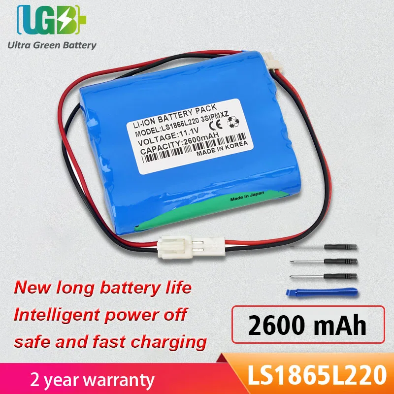 UGB Новый LS1865L220 Аккумулятор для Bionet BM3 BM3 plus BM-BAT-4 BM5 LS1865L220 3sipmxz медицинская батарея