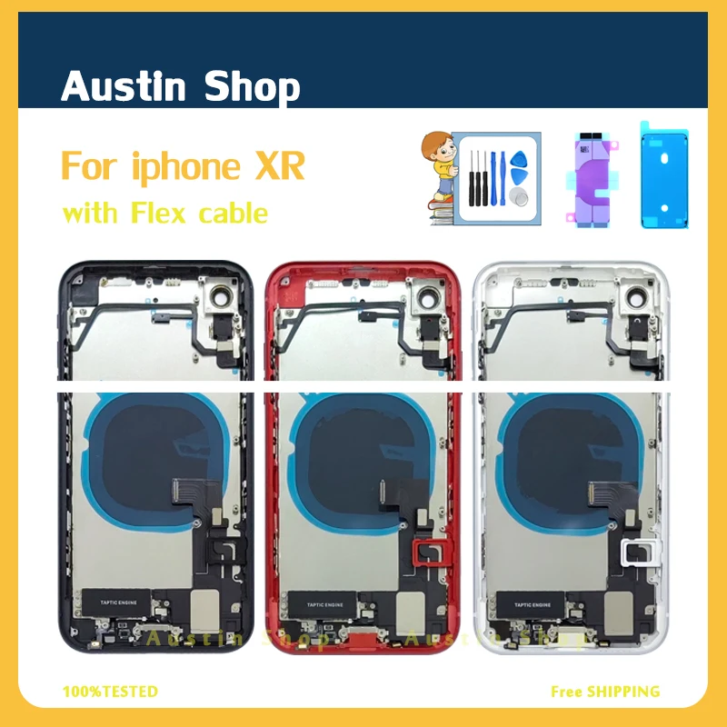 Полная задняя крышка для iphone XR/X, корпус батарейного отсека, средняя рамка корпуса, корпуса в сборе, задняя дверь с гибким кабелем в сборе
Полная задняя крышка для iphone XR/X, корпус батарейного отсека, средняя рамка корпуса, корпуса в сборе, задняя дверь с гибким кабелем в сборе