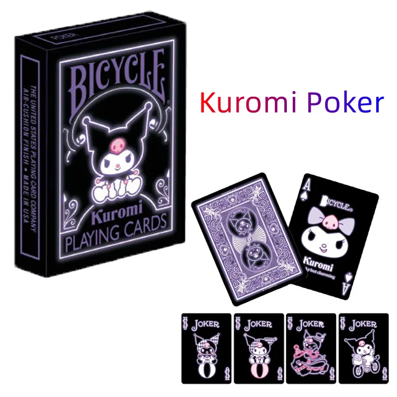 Cartoon Sanrioed Kuromi Joker Playing Cards Anime Figure Fun Table Poker Entertainment Kawaii Collection Games Card Gifts Toys
Cartoon Sanrioed Kuromi Joker Playing Cards Anime Figure Fun Table Poker Entertainment Kawaii Collection Games Card Gifts Toys