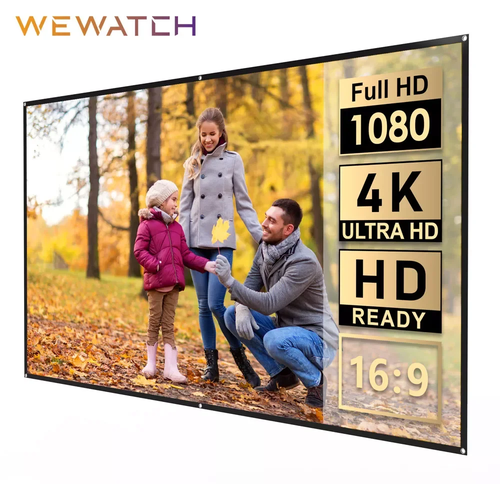 WEWATCH PS7 120 inch Optical Layer Material Projection Screen 16:9 Screen High Brightness Reflective Foldable Projector Screen
WEWATCH PS7 120 inch Optical Layer Material Projection Screen 16:9 Screen High Brightness Reflective Foldable Projector Screen
