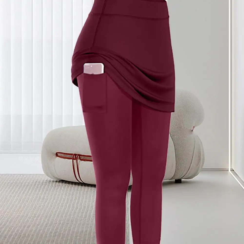Fitness Leggings Polyester Women's Yoga Pants Elastic Waist Lady Anti-light Fake Two Pieces Yoga Fitness Pants Daily Wear
Fitness Leggings Polyester Women's Yoga Pants Elastic Waist Lady Anti-light Fake Two Pieces Yoga Fitness Pants Daily Wear