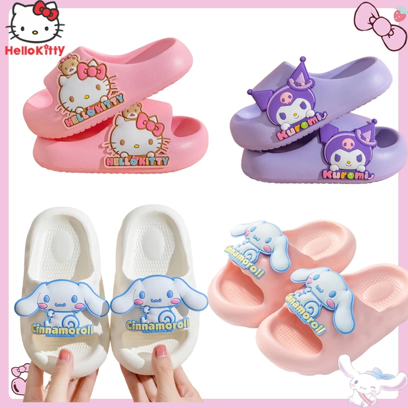 Kawaii Sanrio Hello Kitty Kuromi Kids Cute Slippers Cartoon Cinnamoroll My Melody Summer Casual Comfortable Non-slip EVA Sandals
Kawaii Sanrio Hello Kitty Kuromi Kids Cute Slippers Cartoon Cinnamoroll My Melody Summer Casual Comfortable Non-slip EVA Sandals