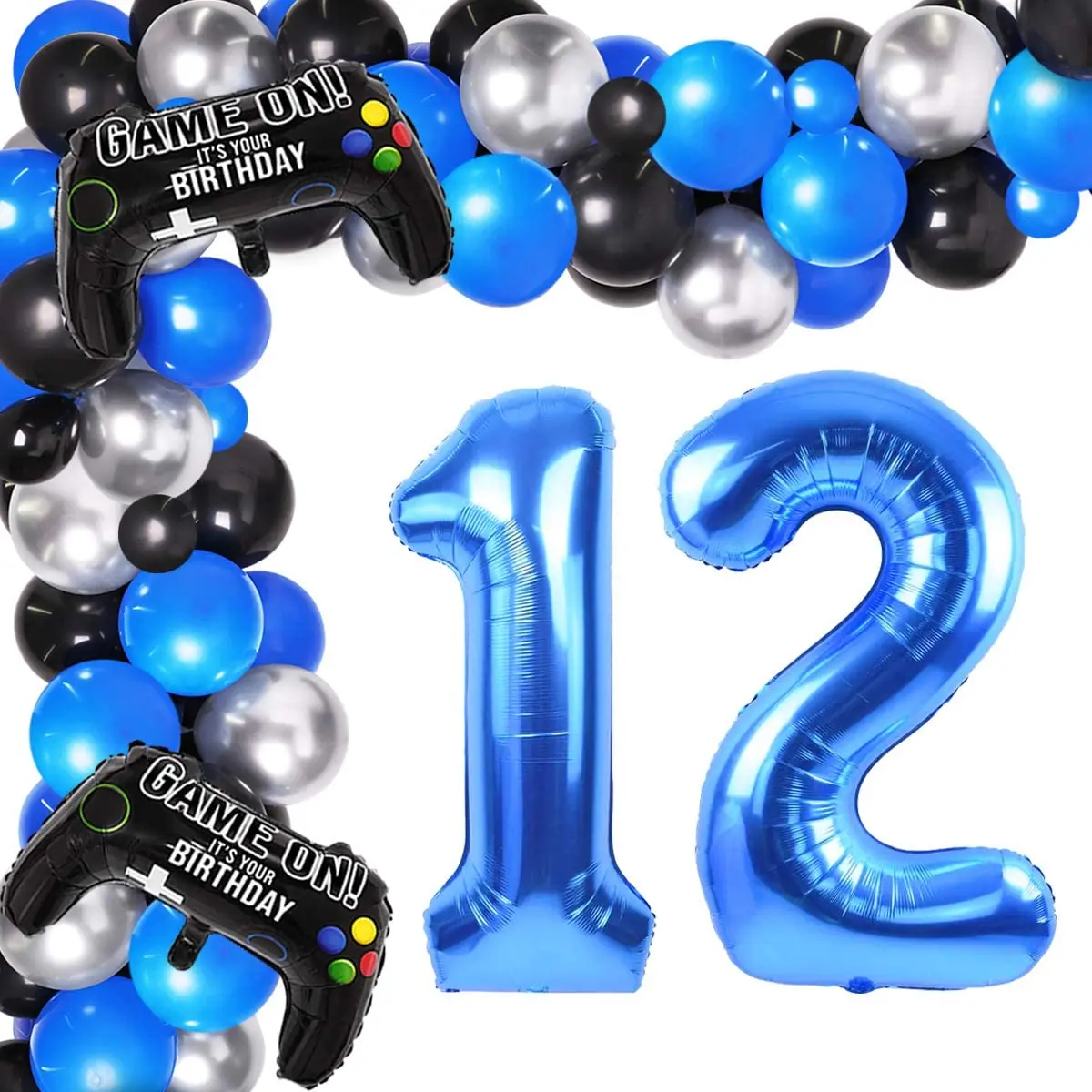 JOYMEMO Video Game 12th Birthday Decorations for Boys Level Up Gaming Themed Balloon Garland Kit Game on Birthday Party Supplies
JOYMEMO Video Game 12th Birthday Decorations for Boys Level Up Gaming Themed Balloon Garland Kit Game on Birthday Party Supplies
