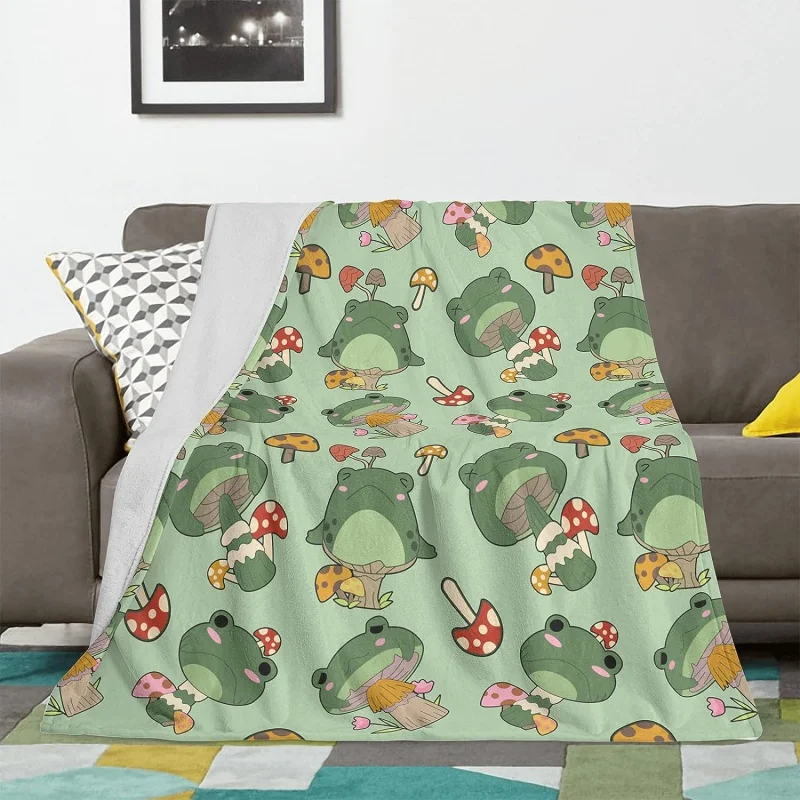 

Cute Frog Blanket Gifts Soft Throw Blankets for Couch Sofa Bed Cozy Plush Fuzzy Blankets Adults Kids Teens Gifts