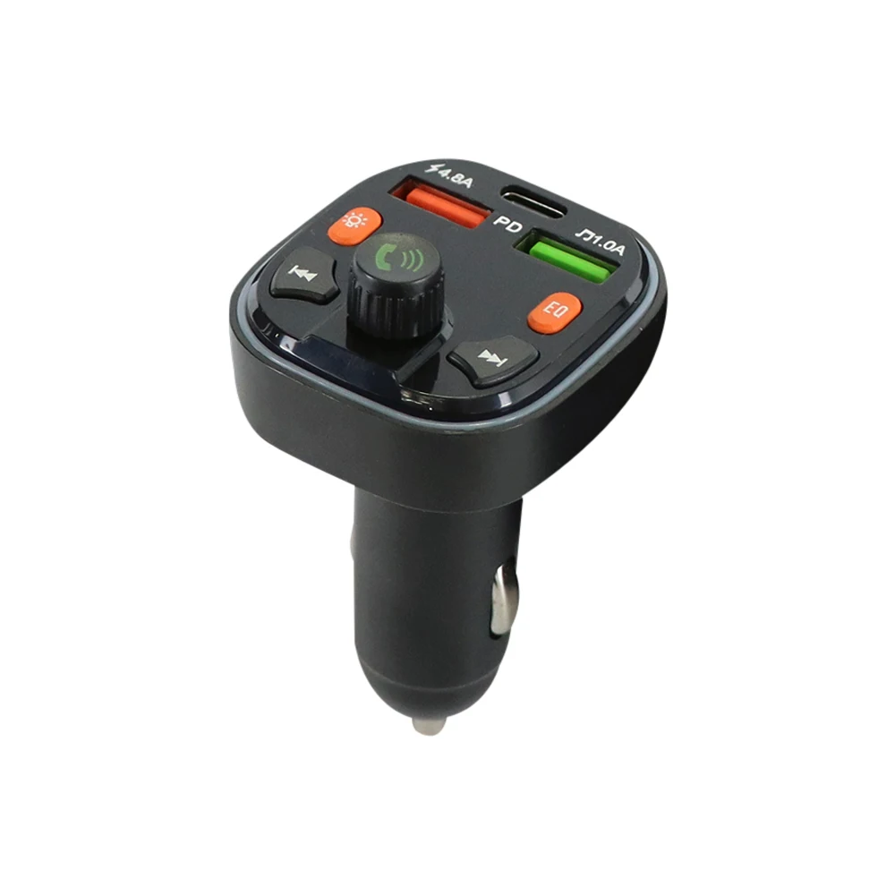 НОВЫЙ 1 шт. FM-передатчик FM-модулятор типа C 4 8A PD18W USB Быстрая зарядка Автомобильное