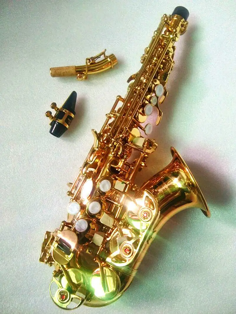 Top B flat Soprano sax small Saxophone Soprano S-991curved Sax adult children wind musical instruments free delivery
Top B flat Soprano sax small Saxophone Soprano S-991curved Sax adult children wind musical instruments free delivery