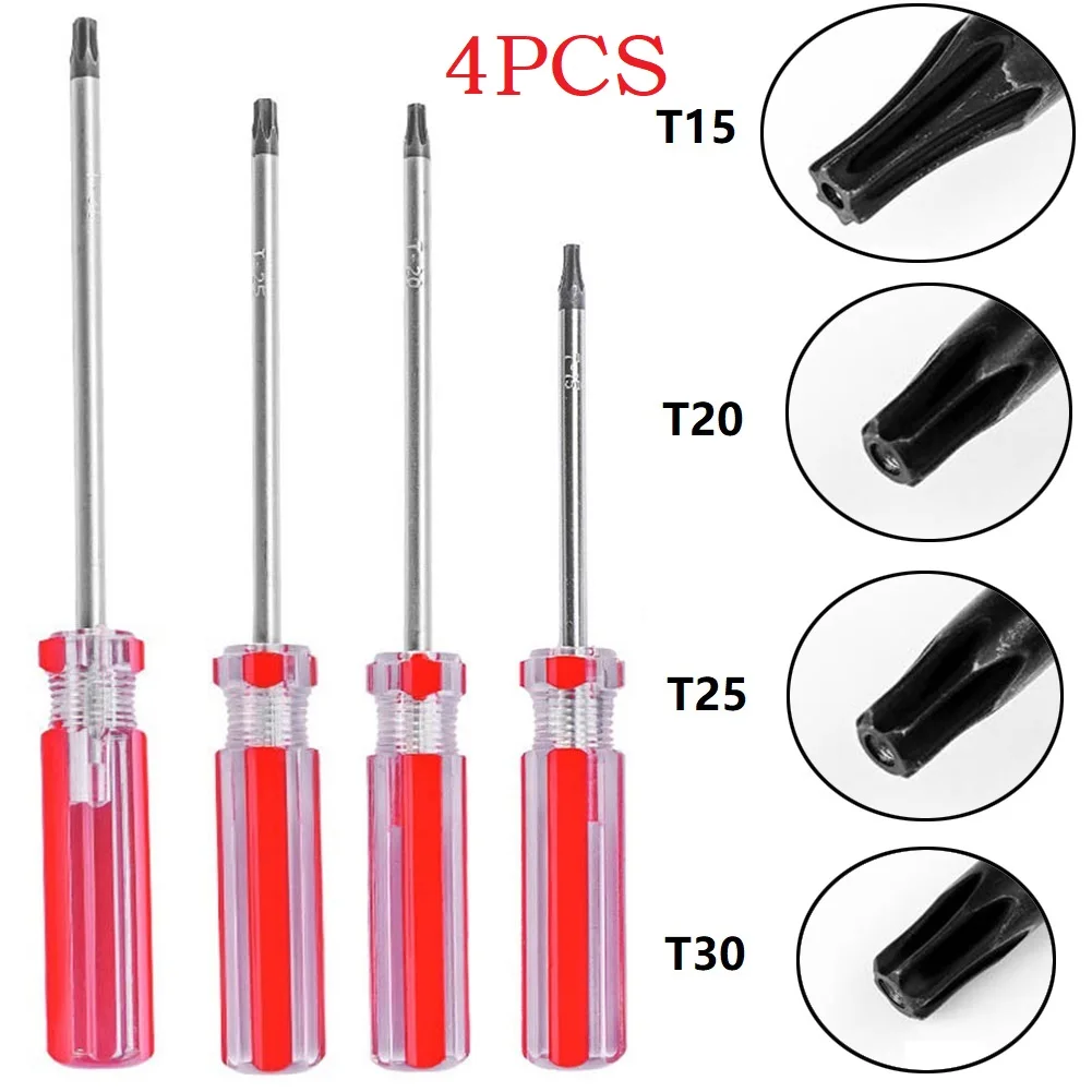4pcs/Set T15 T20 T25 T30 Precision Magnetic Screwdriver Xbox One/360 Controllers Wireless Controller Multi-tool Kit Manual Tools
4pcs/Set T15 T20 T25 T30 Precision Magnetic Screwdriver Xbox One/360 Controllers Wireless Controller Multi-tool Kit Manual Tools