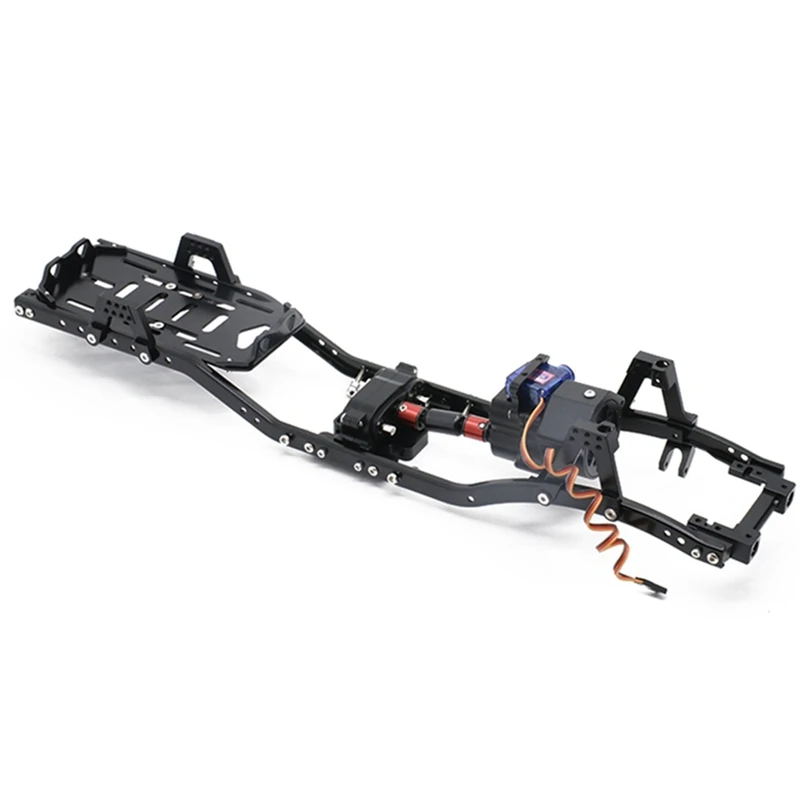 313mm Wheelbase Metal Chassis Frame with Prefixal Shiftable Gearbox for Axial SCX10 90046 1/10 RC Crawler Car
313mm Wheelbase Metal Chassis Frame with Prefixal Shiftable Gearbox for Axial SCX10 90046 1/10 RC Crawler Car