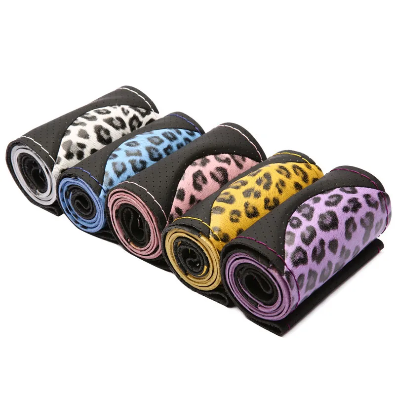 Wheel Cover Luxury Leopard Print Steering Wheel Cover Car Steering Wheel Funda Volante Cubre Volante Auto Car Accessories 38cm
Wheel Cover Luxury Leopard Print Steering Wheel Cover Car Steering Wheel Funda Volante Cubre Volante Auto Car Accessories 38cm