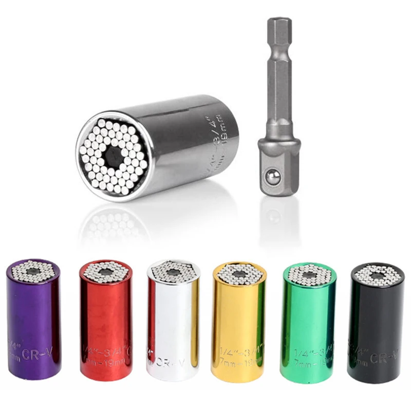 Magic socket wrench multipurpose wrench 7-19 three piece set 3/8 hand electric drill socket wrench
Magic socket wrench multipurpose wrench 7-19 three piece set 3/8 hand electric drill socket wrench