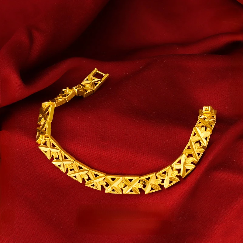 Sand gold square flower shaped watch clasp bracelet for female minority wedding party retro gold bracelet cross-border supply
Sand gold square flower shaped watch clasp bracelet for female minority wedding party retro gold bracelet cross-border supply