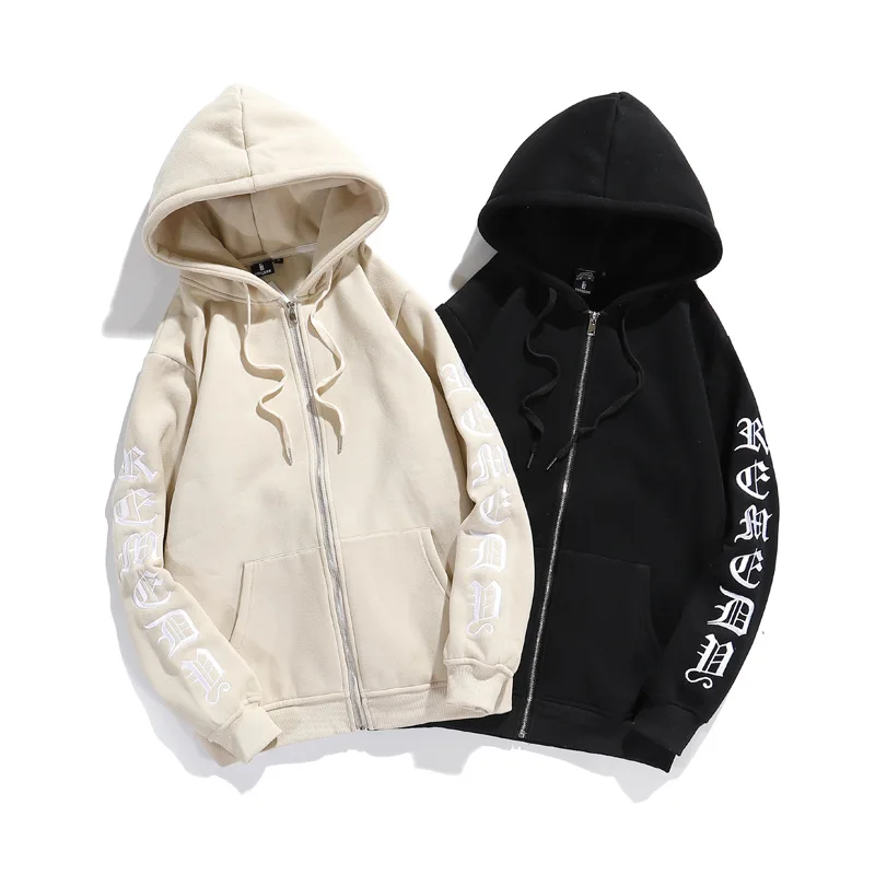 2022 Punk Gothic Letter Embroidered Hoodie Y2k For Men Full Zip Up Hoodies Women Unisex High Street Hooded Jackets New Khaki
2022 Punk Gothic Letter Embroidered Hoodie Y2k For Men Full Zip Up Hoodies Women Unisex High Street Hooded Jackets New Khaki