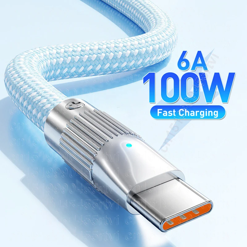 USB Type C Cable Wire For Samsung Xiaomi 100W Fast Charging USB-C Charger Data Cord For POCO Realme Huawei P40 Mate 30 40 Pro
USB Type C Cable Wire For Samsung Xiaomi 100W Fast Charging USB-C Charger Data Cord For POCO Realme Huawei P40 Mate 30 40 Pro