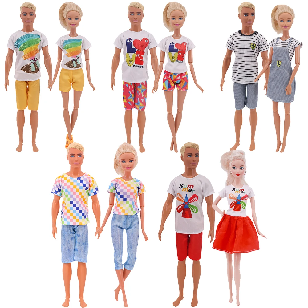 2PCS Barbies &Ken Doll Clothes Shirt Jeans Skirt Daily Casual Wear Couple Outfit Handmade Accessories Children Gift Toys Barbies
2PCS Barbies &Ken Doll Clothes Shirt Jeans Skirt Daily Casual Wear Couple Outfit Handmade Accessories Children Gift Toys Barbies