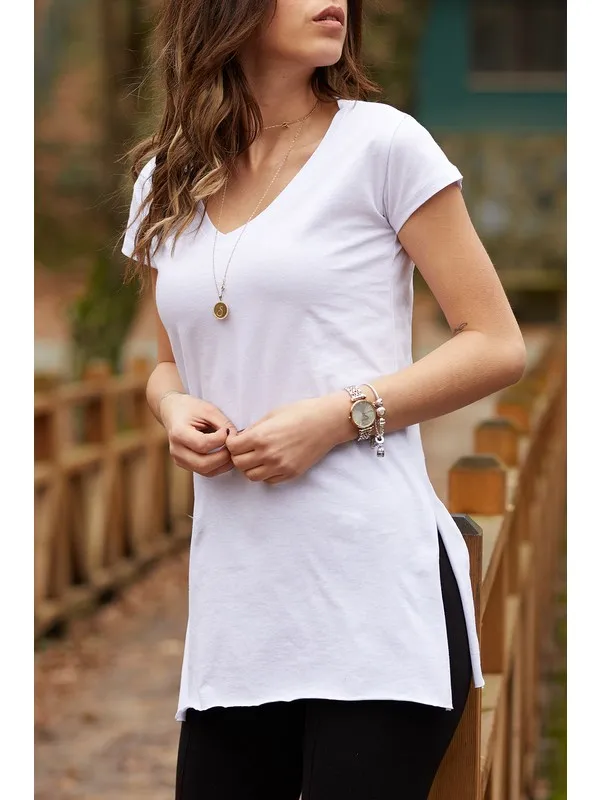 V-Neck Slit Basic T-Shirt 9Kxk1-42903-01 T Shirt Y2K Top Nostalgic Summer Women T-Shirt Anime Bluz
V-Neck Slit Basic T-Shirt 9Kxk1-42903-01 T Shirt Y2K Top Nostalgic Summer Women T-Shirt Anime Bluz