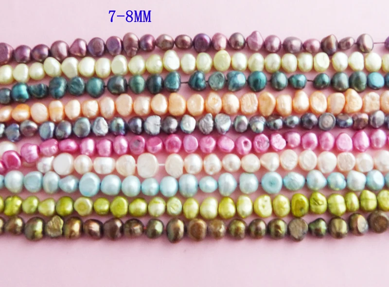 10 shares 7-8MM high quality Baroque Freshwater Pearl BEADS 15 "L 100% pearl 
10 shares 7-8MM high quality Baroque Freshwater Pearl BEADS 15 "L 100% pearl