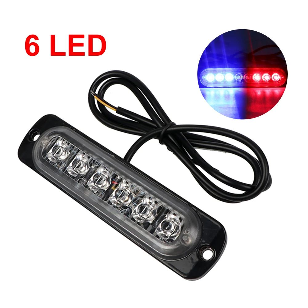 6 LED Car Strobe Warning Light Strobe Grille Flashing Lightbar Truck Car Beacon Lamp Amber Traffic Light 12V 24V Car Light
6 LED Car Strobe Warning Light Strobe Grille Flashing Lightbar Truck Car Beacon Lamp Amber Traffic Light 12V 24V Car Light
