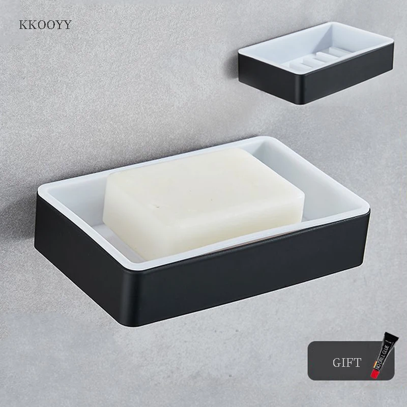 Creative Soap Box Storage Black Double-layer Drainage Simple Table Space Aluminum Soap Rack
Creative Soap Box Storage Black Double-layer Drainage Simple Table Space Aluminum Soap Rack