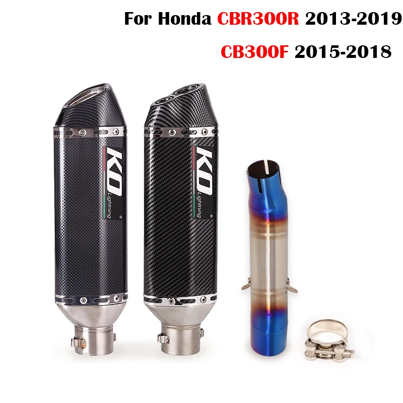Exhaust System For Honda CBR300R 2013-19 CB300F 2015-2018 Muffler Tail Pipe 51mm Connecting Link Tube Stainless Steel DB Killer
Exhaust System For Honda CBR300R 2013-19 CB300F 2015-2018 Muffler Tail Pipe 51mm Connecting Link Tube Stainless Steel DB Killer