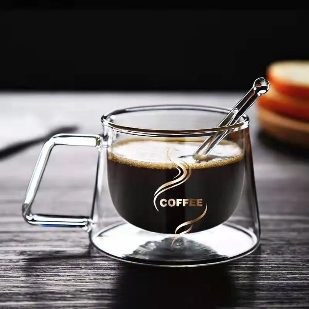 Anti Scalding Double Wall Insulated High Borosilicate Glass Double Glass Cup with Handle Coffee Tea Cup Breakfast Mug
Anti Scalding Double Wall Insulated High Borosilicate Glass Double Glass Cup with Handle Coffee Tea Cup Breakfast Mug