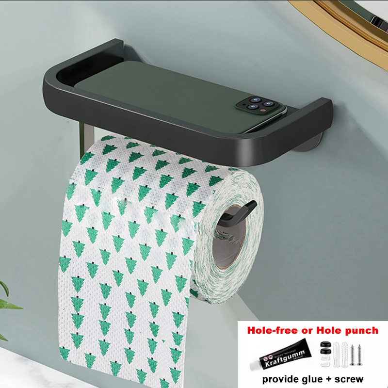 Toilet Roll Paper Holder Phone Shelf Bathroom Kitchen Accessories Makeup Storage Shelves Self-adhesive Wall Mount Towel Rack
Toilet Roll Paper Holder Phone Shelf Bathroom Kitchen Accessories Makeup Storage Shelves Self-adhesive Wall Mount Towel Rack