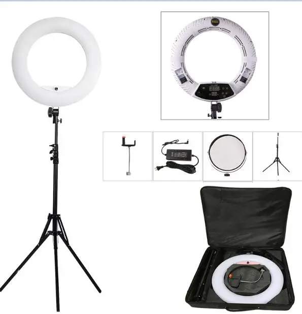 Yidoblo FA-480 BLUETOOTH APP Control Ring Light LED Camera Photo Studio Ring Lamp Photography Touch Screen Ring Lamp 2800K-9900K
Yidoblo FA-480 BLUETOOTH APP Control Ring Light LED Camera Photo Studio Ring Lamp Photography Touch Screen Ring Lamp 2800K-9900K