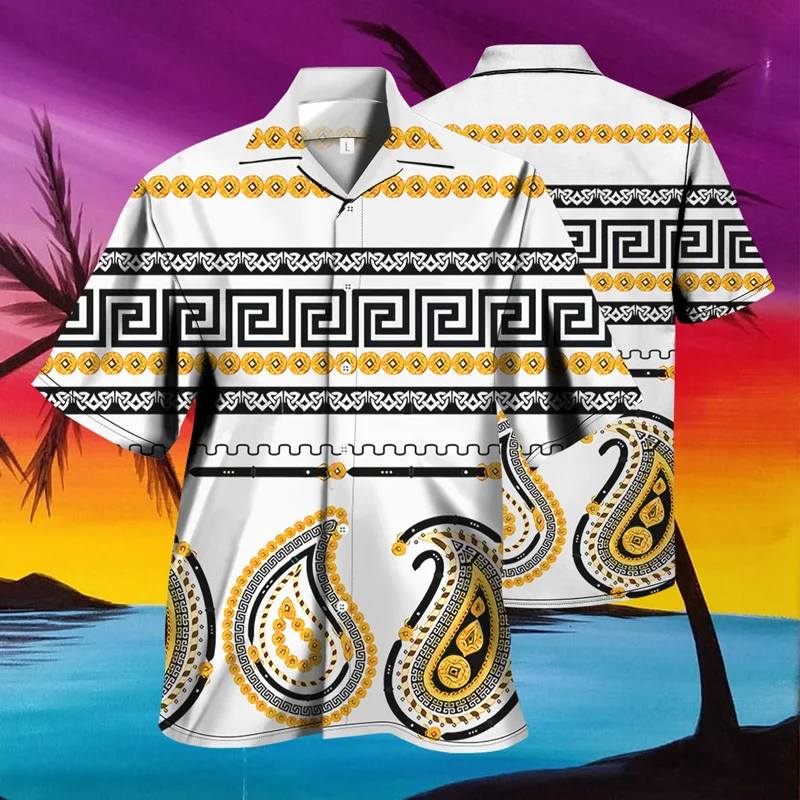 Retro Harajuku Ethnic Print Men's Shirts Short Sleeve Hawaiian Cardigan Lapel Button 2022 Summer New Leisure Brand Tops Beach
Retro Harajuku Ethnic Print Men's Shirts Short Sleeve Hawaiian Cardigan Lapel Button 2022 Summer New Leisure Brand Tops Beach