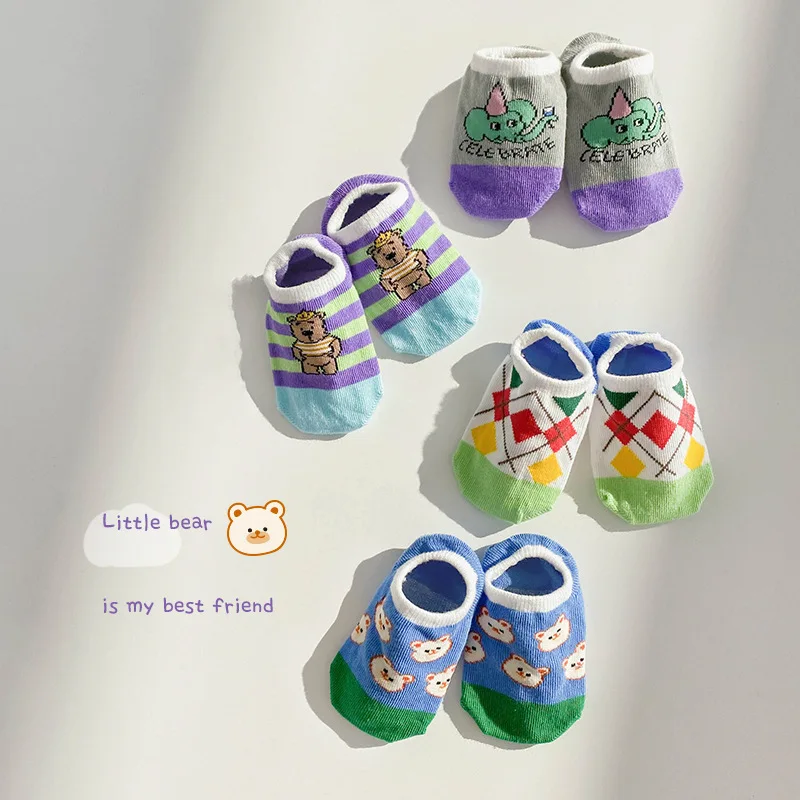4 pairs of children's socks Spring and Summer thin cartoon cute invisible socks non-slip kids socks cotton baby girls socks
4 pairs of children's socks Spring and Summer thin cartoon cute invisible socks non-slip kids socks cotton baby girls socks