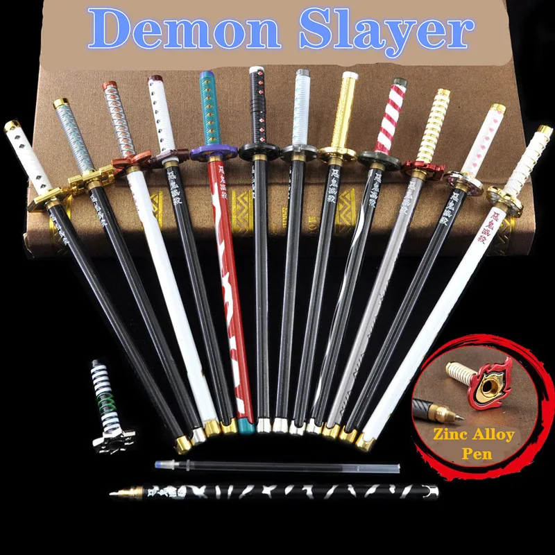 0.5mm Black Refill Cosplay Prop Kid Student Gift 17 Styles Japan Anime Demon Slayer Kimetsu No Yaiba Weapon Sword Model Gel Pen
0.5mm Black Refill Cosplay Prop Kid Student Gift 17 Styles Japan Anime Demon Slayer Kimetsu No Yaiba Weapon Sword Model Gel Pen