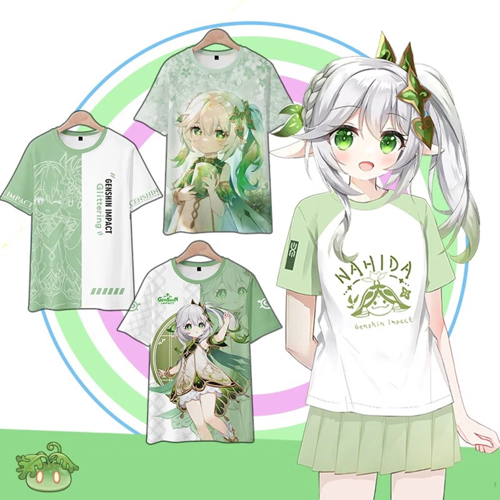 Genshin Impact Lumine Nahida Graphic Tees O-Neck T Shirt Men Harajuku Oversized Short Sleeve Unisex Fashion Tops Summer
Genshin Impact Lumine Nahida Graphic Tees O-Neck T Shirt Men Harajuku Oversized Short Sleeve Unisex Fashion Tops Summer
