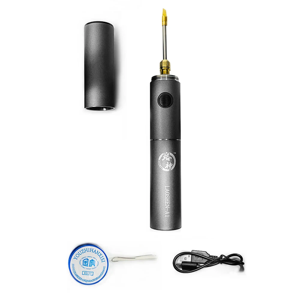 Household Mini Portable USB Rechargeable Soldering Iron High Power Multifunction Electric Welding Machine with LED Light
Household Mini Portable USB Rechargeable Soldering Iron High Power Multifunction Electric Welding Machine with LED Light