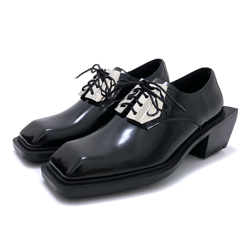 Men's Genuine Leather High Heel Sole 6cm Streetwear Punk Gothic Vintage Casual Shoes Man Women Couple Fashion Cowhide Shoes
Men's Genuine Leather High Heel Sole 6cm Streetwear Punk Gothic Vintage Casual Shoes Man Women Couple Fashion Cowhide Shoes