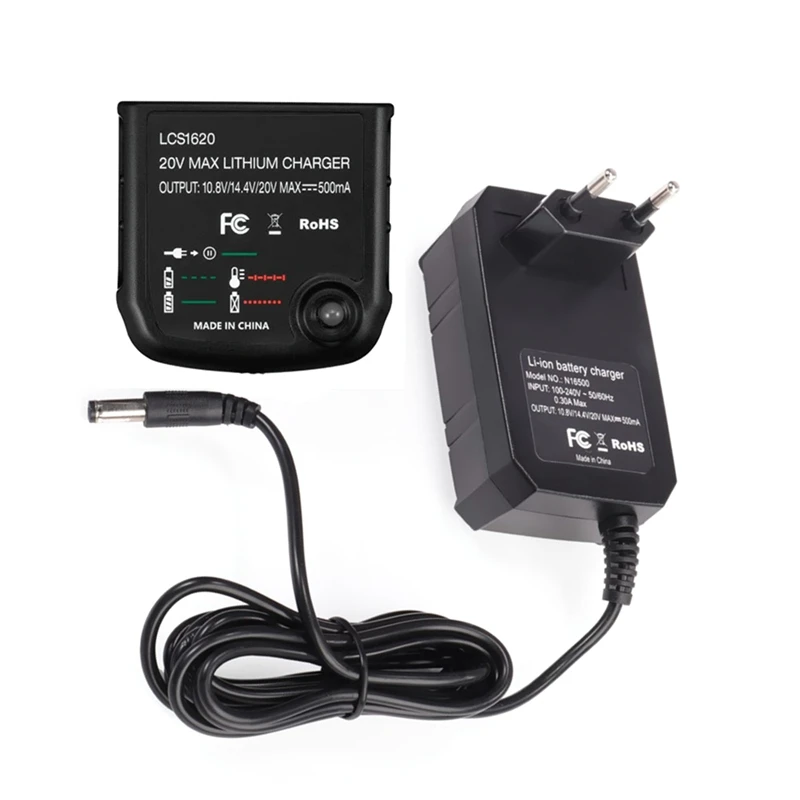 Li Battery Charger for Black-Decker 10.8V 14.4V 20V LBXR20 LB20 LBX20 LBX4020 Electric Drill Screwdriver Tool,EU Plug
Li Battery Charger for Black-Decker 10.8V 14.4V 20V LBXR20 LB20 LBX20 LBX4020 Electric Drill Screwdriver Tool,EU Plug