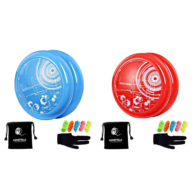 MAGICYOYO 2 Pcs D3-DAWN Star Pattern ABS Professional Yoyo Ball Spin Classic Toys For Kids Red & Blue
MAGICYOYO 2 Pcs D3-DAWN Star Pattern ABS Professional Yoyo Ball Spin Classic Toys For Kids Red & Blue