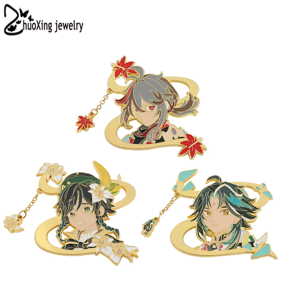 Anime Genshin Impact Barbatos Venti Kaedehara Kazuha Xiao Cosplay Props Metal Enamel Badge Lapel Pin Backpack Brooch Accessories
Anime Genshin Impact Barbatos Venti Kaedehara Kazuha Xiao Cosplay Props Metal Enamel Badge Lapel Pin Backpack Brooch Accessories