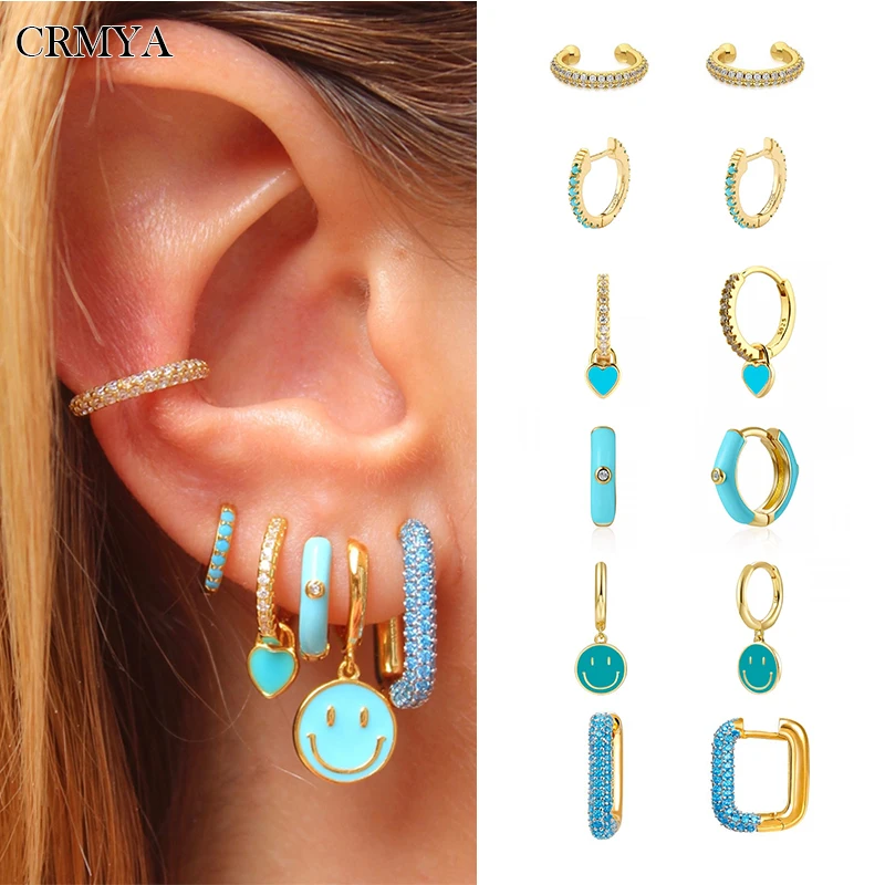 Серьги-кольца CRMYA с фианитами, золотистые/Серебристые Подвесные серьги-кольца с капающим маслом, 2022 ювелирные изделия, оптовая продажа 
Серьги-кольца CRMYA с фианитами, золотистые/Серебристые Подвесные серьги-кольца с капающим маслом, 2022 ювелирные изделия, оптовая продажа