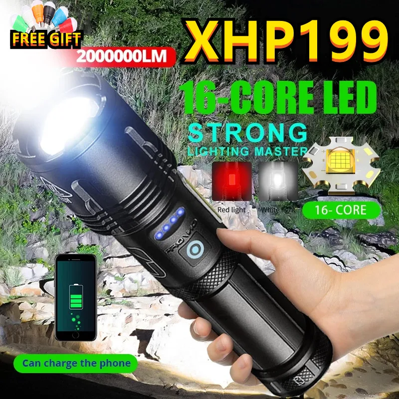 Новинка, мощсветильник фонарик XHP199, 1600 м, яркий тактический фонарь, мощный светодиодный фонарь с телескопическим зумом, переносной алюминиевый фонарь
Новинка, мощсветильник фонарик XHP199, 1600 м, яркий тактический фонарь, мощный светодиодный фонарь с телескопическим зумом, переносной алюминиевый фонарь