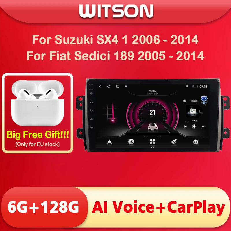 WITSON AI VOICE Android 11 GPS Car DVD Player For SUZUKI SX4 2006 2007 2012 Touch Screen Video 2din Wireless CarPlay 4G Modem
WITSON AI VOICE Android 11 GPS Car DVD Player For SUZUKI SX4 2006 2007 2012 Touch Screen Video 2din Wireless CarPlay 4G Modem