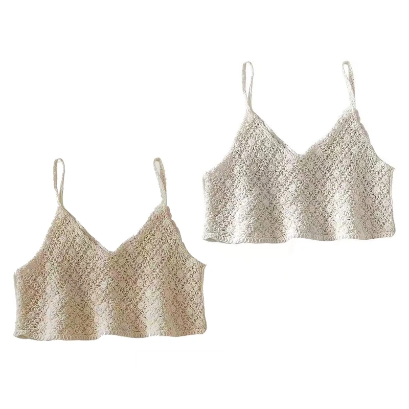 Женский короткий топ без рукавов, с V-образным вырезом
Женский короткий топ без рукавов, с V-образным вырезом