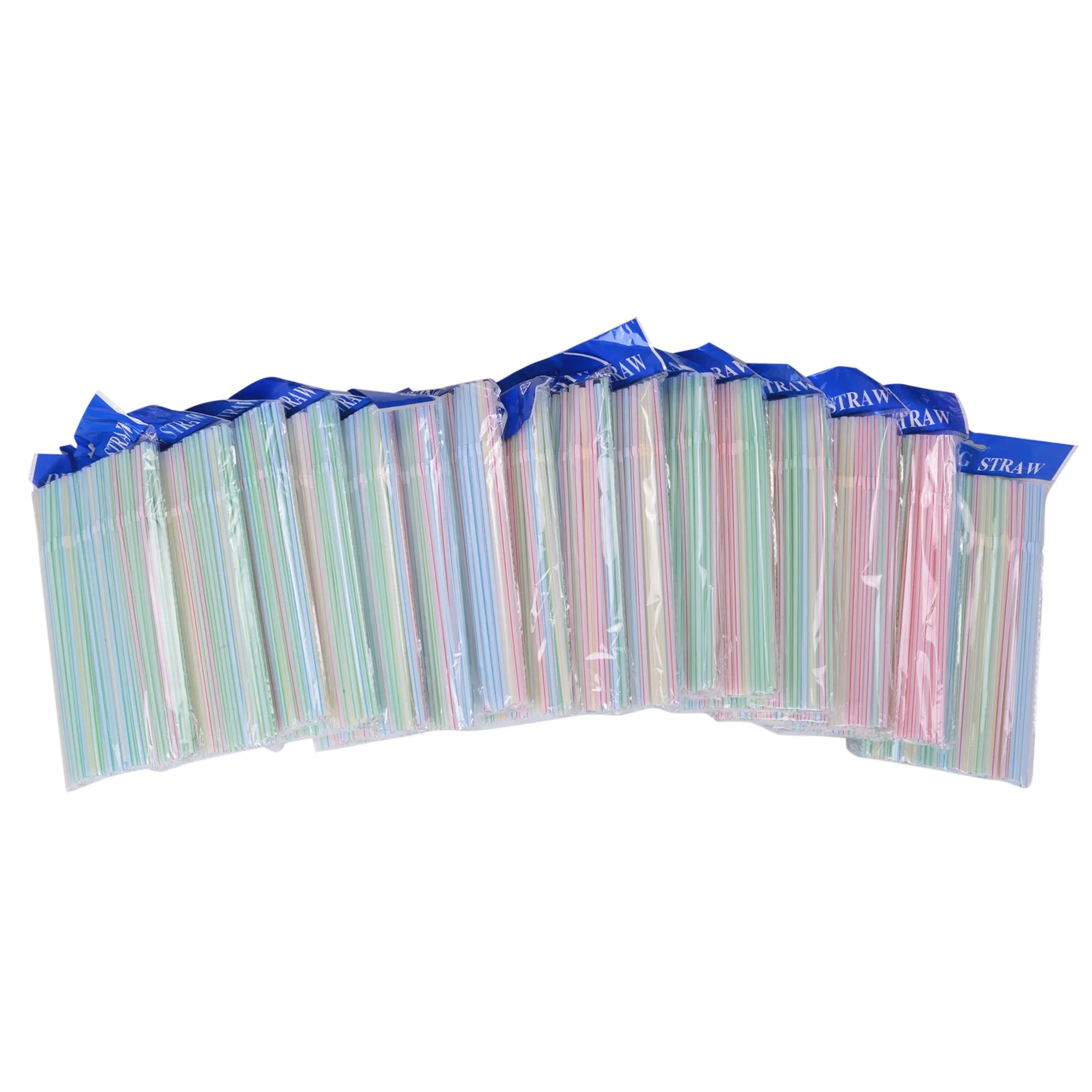 1500 Pcs Flexible Plastic Straws Striped Multi Colored Disposable Straw 8 inch Long
1500 Pcs Flexible Plastic Straws Striped Multi Colored Disposable Straw 8 inch Long