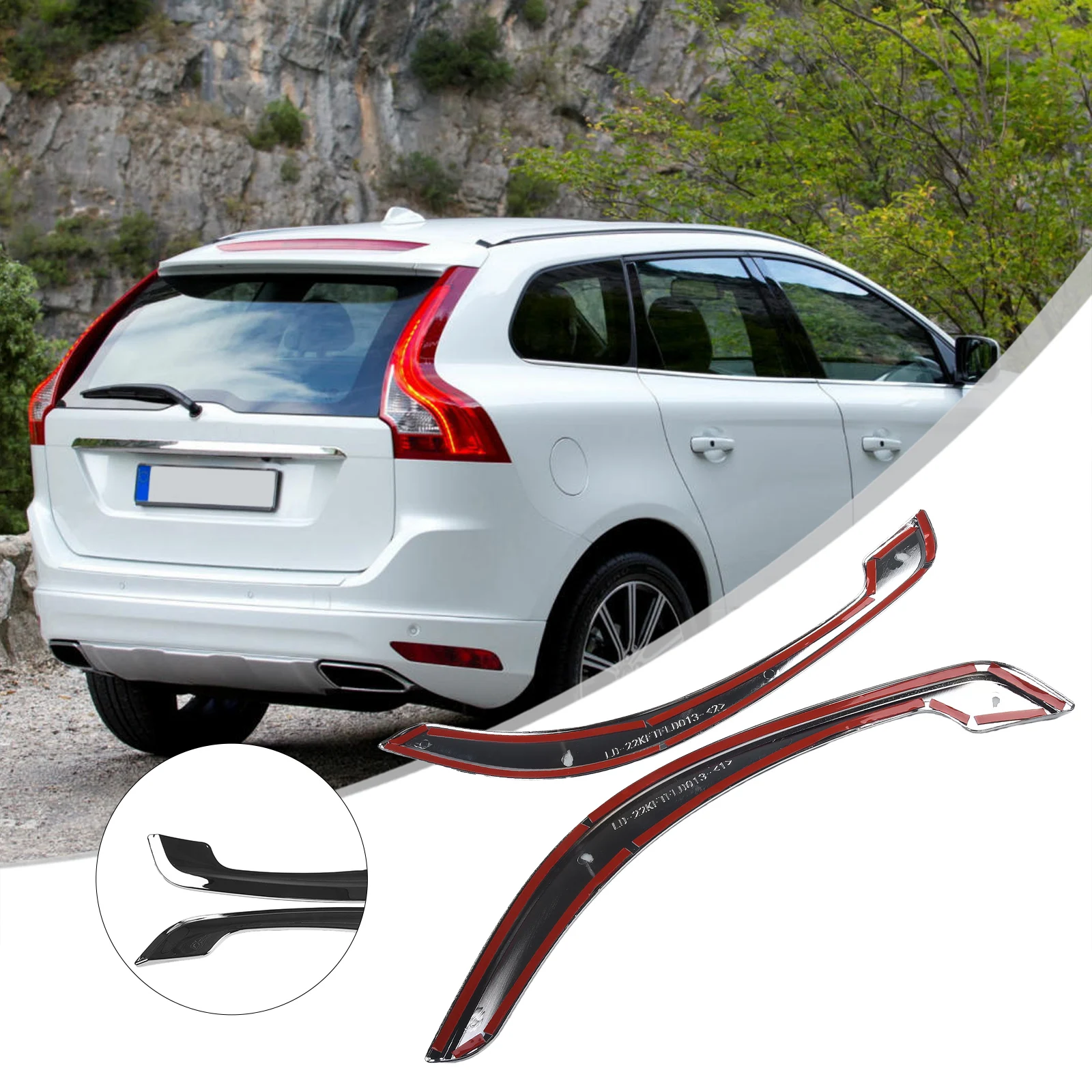 2Pcs/Set Rear Fog Light Chrome Correct Connector Cover Trim Direct Installation XC60 2018-2023 Practical To Use
2Pcs/Set Rear Fog Light Chrome Correct Connector Cover Trim Direct Installation XC60 2018-2023 Practical To Use