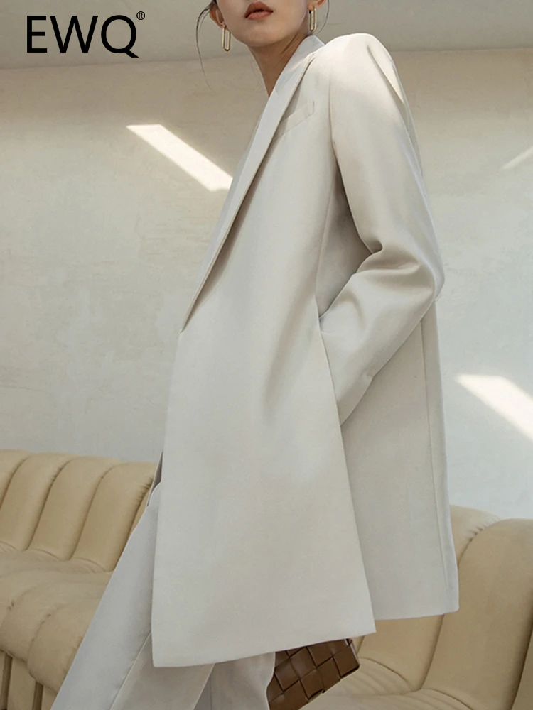 EWQ Split Straight White Blazer For Women Notched Long Sleeve Loose Jackets Female Fashion Clothing 2023 Summer New 26D3314
EWQ Split Straight White Blazer For Women Notched Long Sleeve Loose Jackets Female Fashion Clothing 2023 Summer New 26D3314