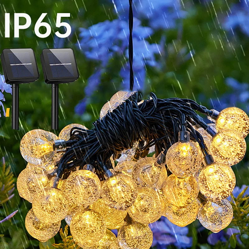 2PC Solar String Lights Outdoor Led Crystal Globe Lights Waterproof Solar Festoon Fairy Light for Garden Christmas Ramadan Decor
2PC Solar String Lights Outdoor Led Crystal Globe Lights Waterproof Solar Festoon Fairy Light for Garden Christmas Ramadan Decor