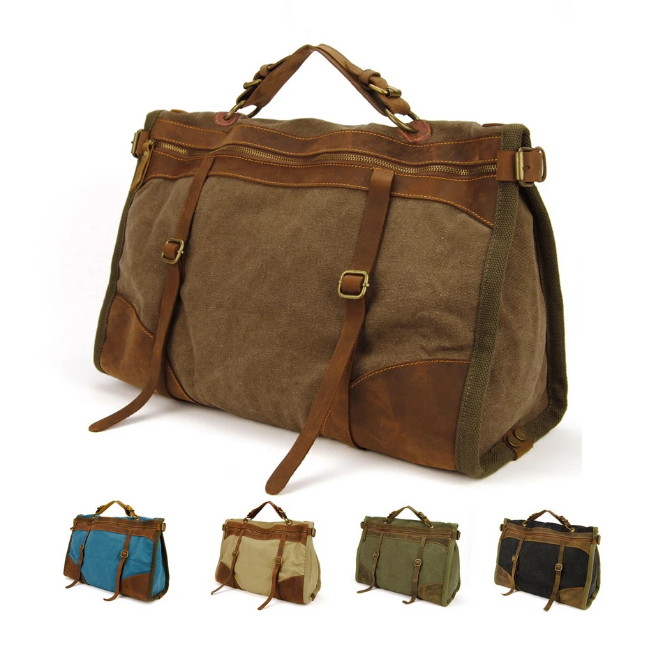 Vintage Retro military Canvas + Leather men travel bags luggage bags men weekend Bag Overnight duffle bags tote Leisure M314#
Vintage Retro military Canvas + Leather men travel bags luggage bags men weekend Bag Overnight duffle bags tote Leisure M314#