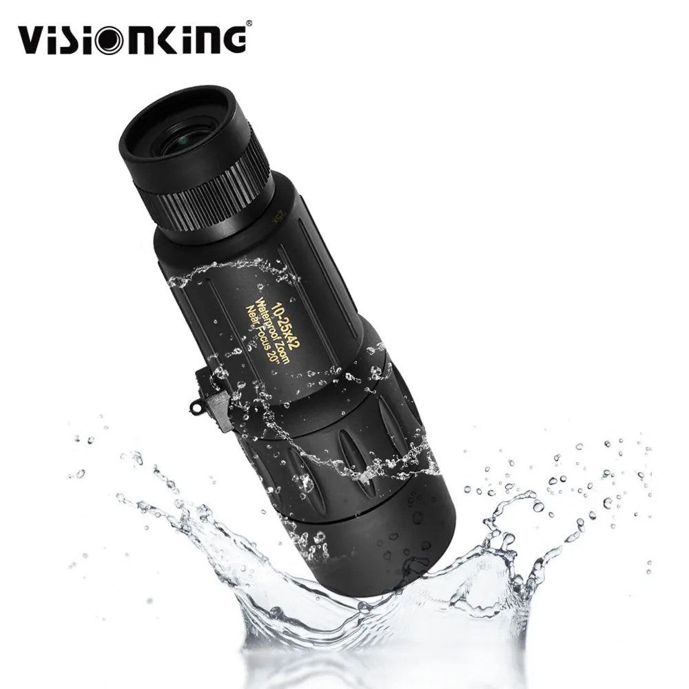 

Visionking 10-25x42 Professional Monocular Waterproof Roof Prism Telescope Long Range Hunting Bird Watching Guide Scope