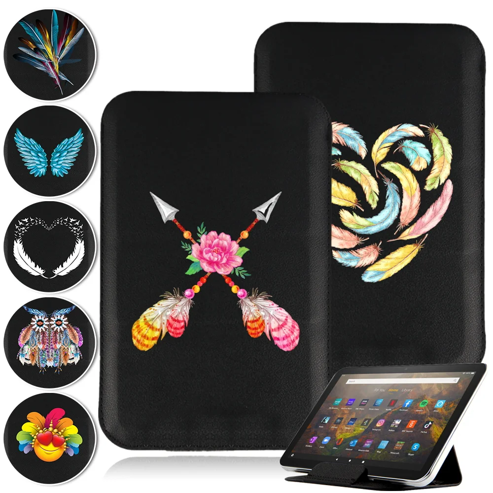 Leather Tablet Case for Fire 7/HD 8 /HD 10 /HD 8 Magnetic Stand Cover for HD Plus 10 Plus(11th 2021)Folding Feather Series Pouch
Leather Tablet Case for Fire 7/HD 8 /HD 10 /HD 8 Magnetic Stand Cover for HD Plus 10 Plus(11th 2021)Folding Feather Series Pouch
