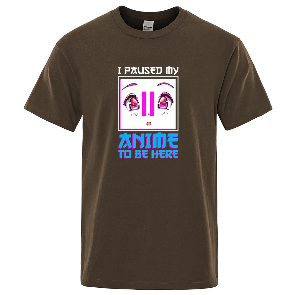 I Paused My Anime To Be Here Letter Print T-shirts for Men Cotton O-Neck Short Sleeve T Shirt Male Basic Casual Mens T-shirt Top
I Paused My Anime To Be Here Letter Print T-shirts for Men Cotton O-Neck Short Sleeve T Shirt Male Basic Casual Mens T-shirt Top