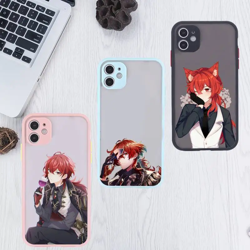 Genshin Impact Diluc Phone Case For iPhone 13 12 11 Mini Pro XR XS Max 7 8 Plus X Matte transparent Pink Back Cover
Genshin Impact Diluc Phone Case For iPhone 13 12 11 Mini Pro XR XS Max 7 8 Plus X Matte transparent Pink Back Cover