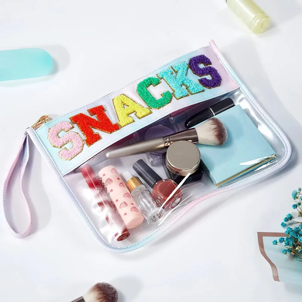 Candy Color PVC Makeup Pouches Women Fashion Letter Patches Cosmetic Bags Female Simple Versatile Waterproof Storage Pouch
Candy Color PVC Makeup Pouches Women Fashion Letter Patches Cosmetic Bags Female Simple Versatile Waterproof Storage Pouch